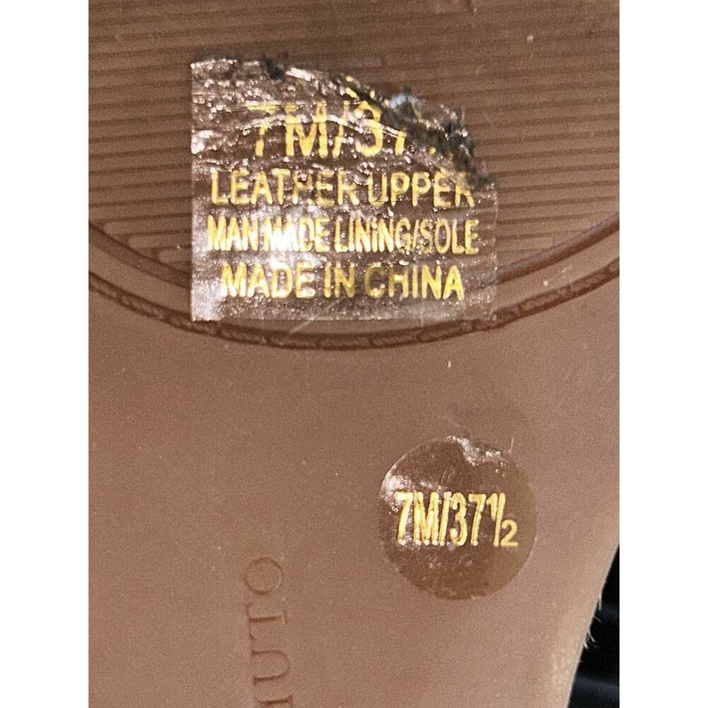 Vince Camuto Mesteria Black Leather Espadrille 3" Wedge Sandals 7 - Picture 9 of 9